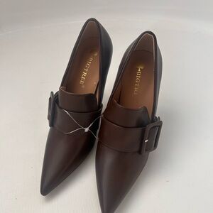 Big Tree Brown Pointed Toe Heels